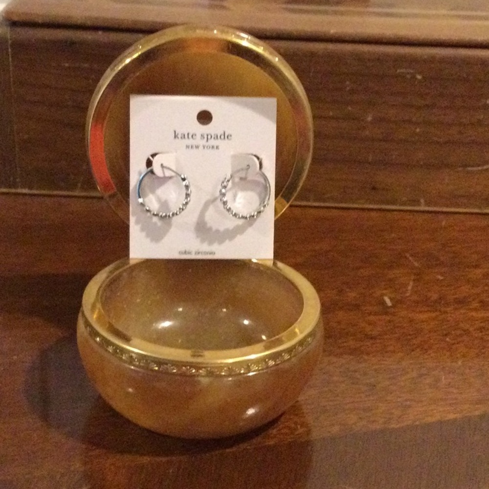 Kate Spade cz circle earrings